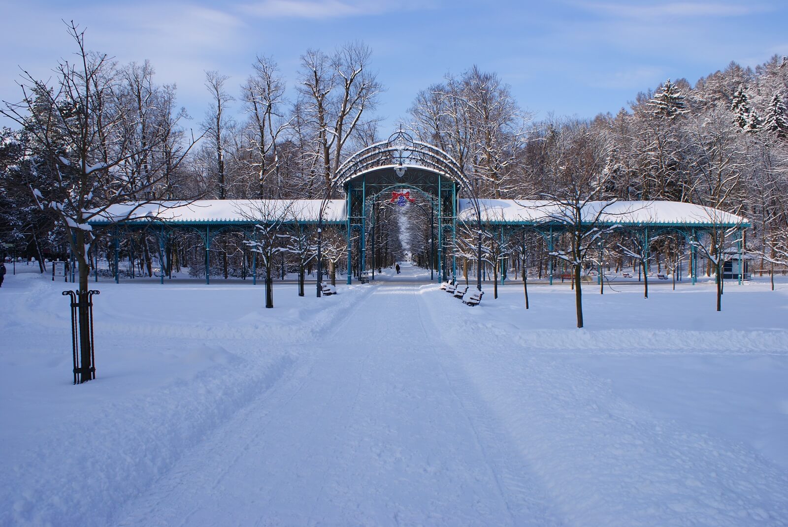 Park Zdrojowy zimą